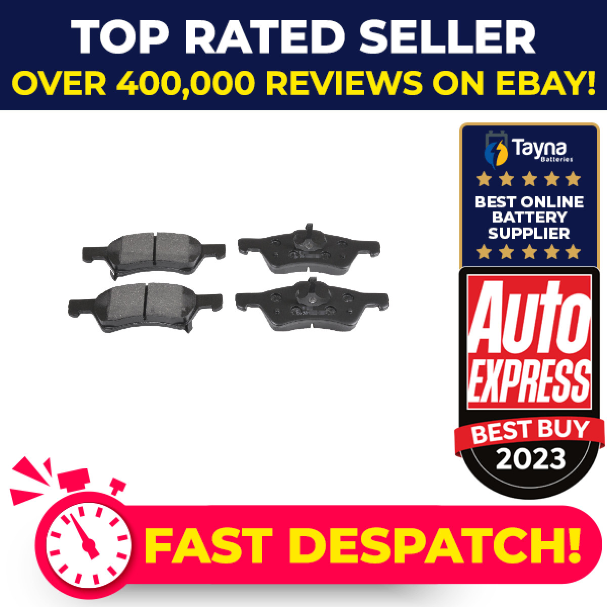 Brake Pads Set fits CHRYSLER VOYAGER Mk3 2.4 Front 00 to 08 EDZ KVE101216 Febi