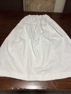 VTG Ralph Lauren White Long Pleated Side Button Skirt Women’s Size 4