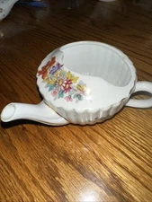 Porcelain Antique Invalid / Baby Feeder Floral Design