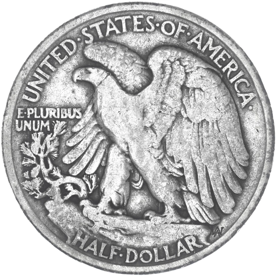 1920 (P) Walking Liberty Half Dollar Fine 90% Silver - Image 2 of 4