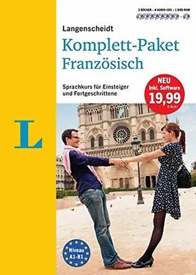 Langenscheidt Komplett-Paket Französisch - Sprachkurs mit 2 Büchern, 8 Audio-CDs