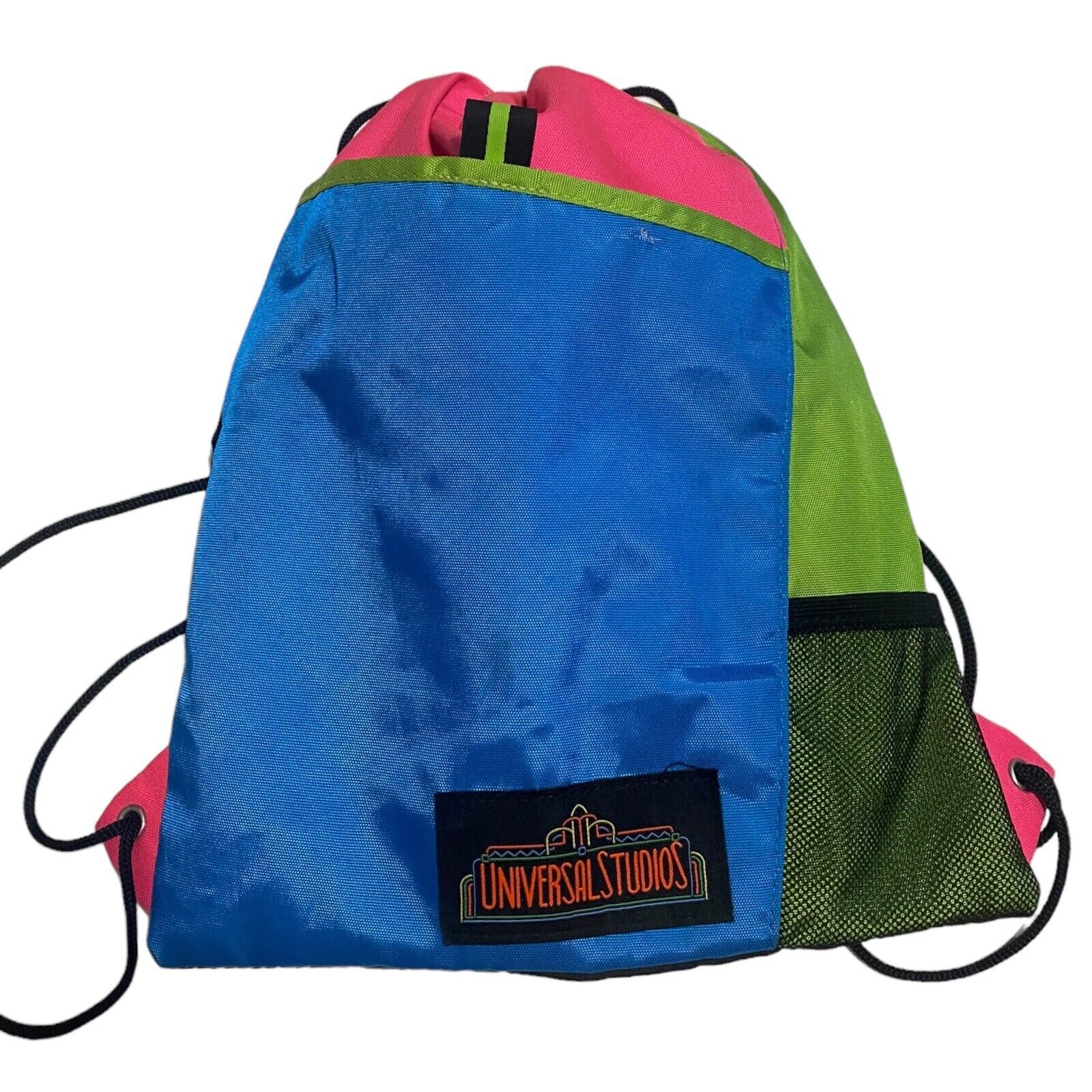 Universal Studios Retro Neon Waist Drawstring Bag Backpack 30th Anniversary