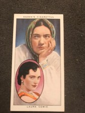 OGDENS CIGARETTE CARD ACTORS NATURAL & CHARACTER  1938 No.8 LAURA COWIE