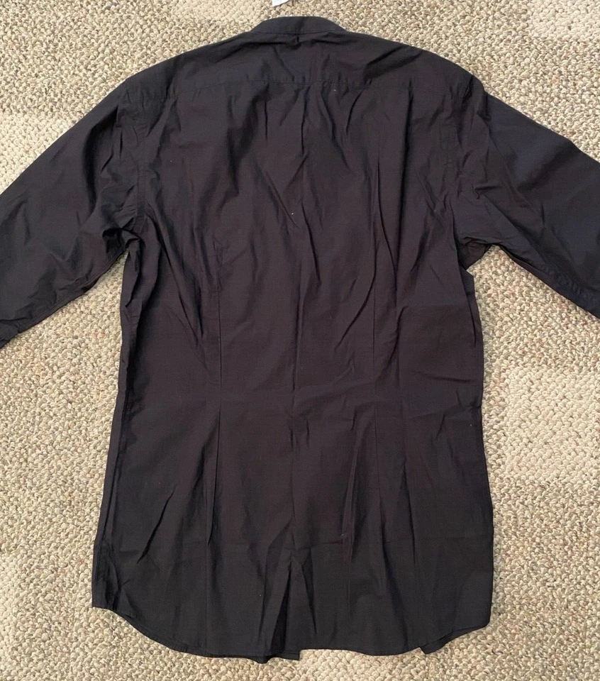 Camisa de botones para hombre Diesel Black Gold Talla negra 46 (pequeña) 100% algodón Foto 3 de 3