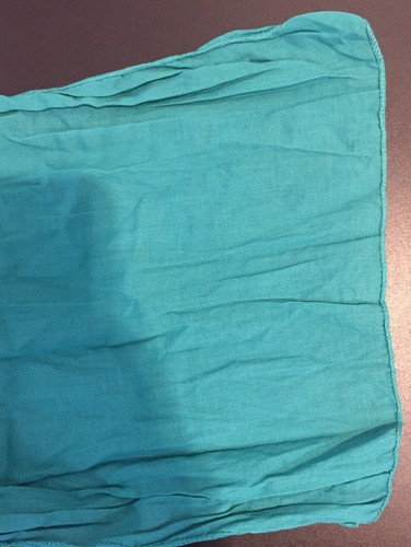 Unbranded Rectangular Scarf Blue, Teal, Brown Transitional Colors - Picture 7 of 7