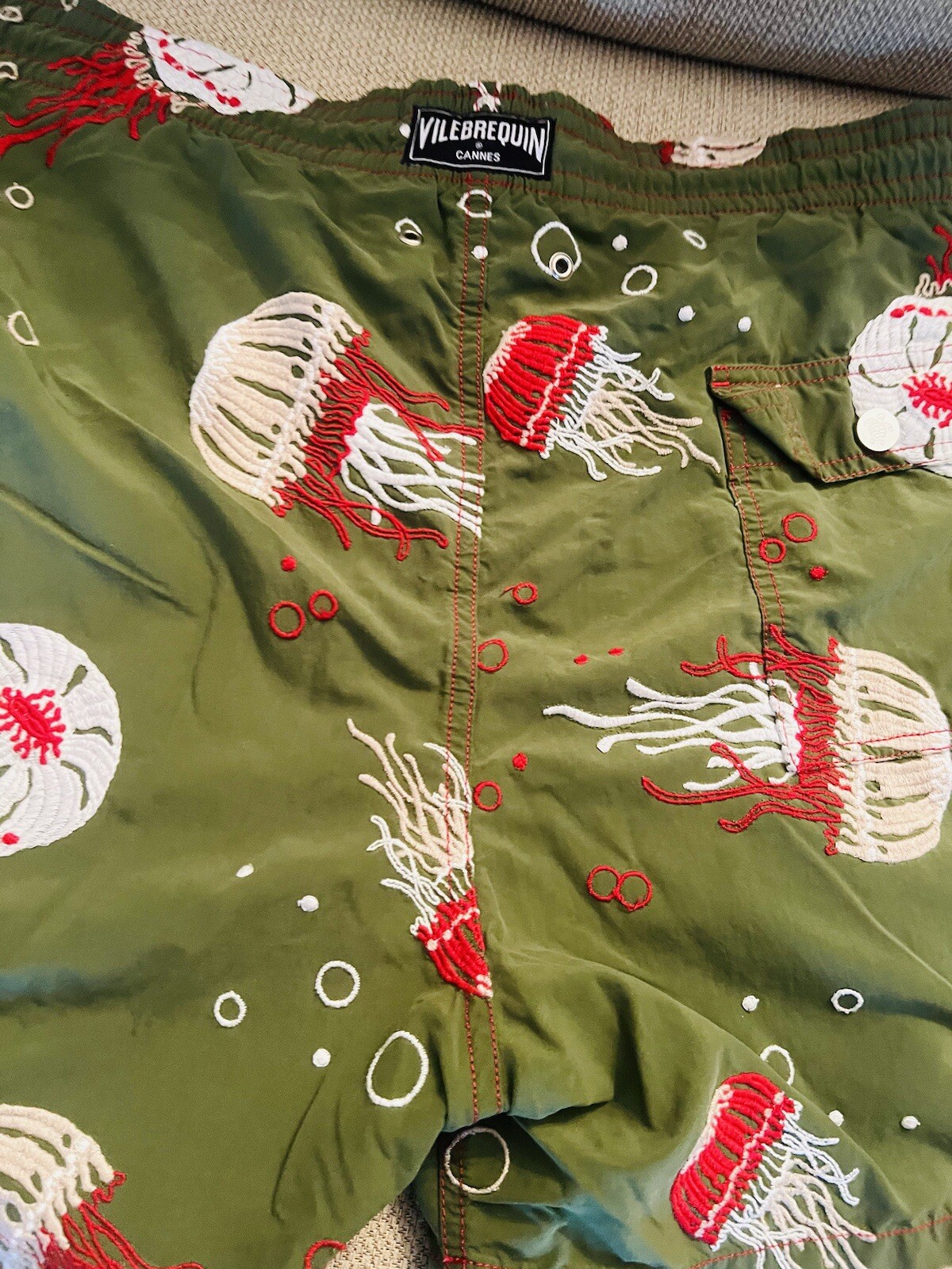 VILEBREQUIN SWIM SHORTS EMBROIDERED EARLY MODEL.. RARE BEAST!!! image 4
