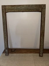 Vintage CAST IRON FIREPLACE SURROUND Architectural Salvage 30”X 24.25”