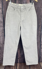 Universal Threads Gray Slim Hip Straight Leg Corduroy Pants Sz 2 29x26" NWT
