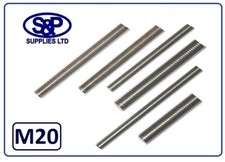 M20 (20MM 20mm) A2 STAINLESS ALLTHREAD FROM 100MM UP TO 350MM LONG ST/STEEL