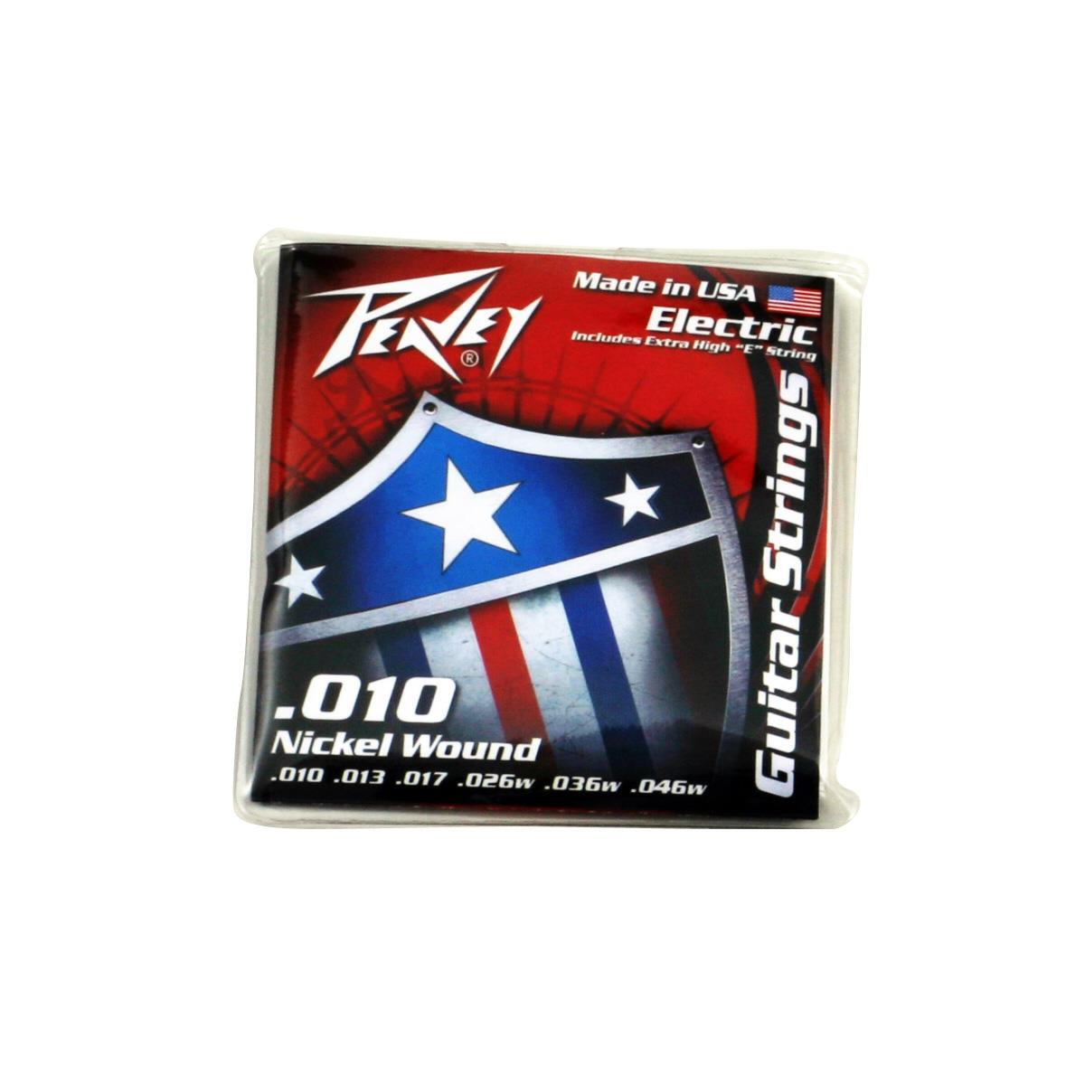 Гитарные струны Peavey с никелевой обмоткой калибр 10-46 Вт набор из 6 струн 00579470 2190₽