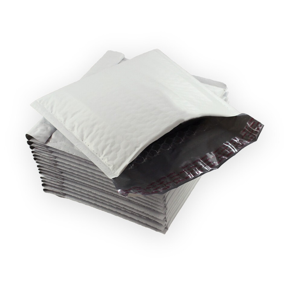 500 #CD 7.25x8 "ecoswift" Marchio Kraft Bubble Mailer BUSTA - Foto 6