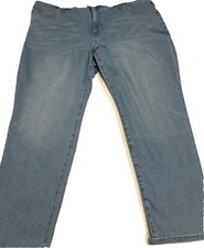 Terra  Sky Women's High Rise Straight Leg Light Wash Jeans Size 20W Petite