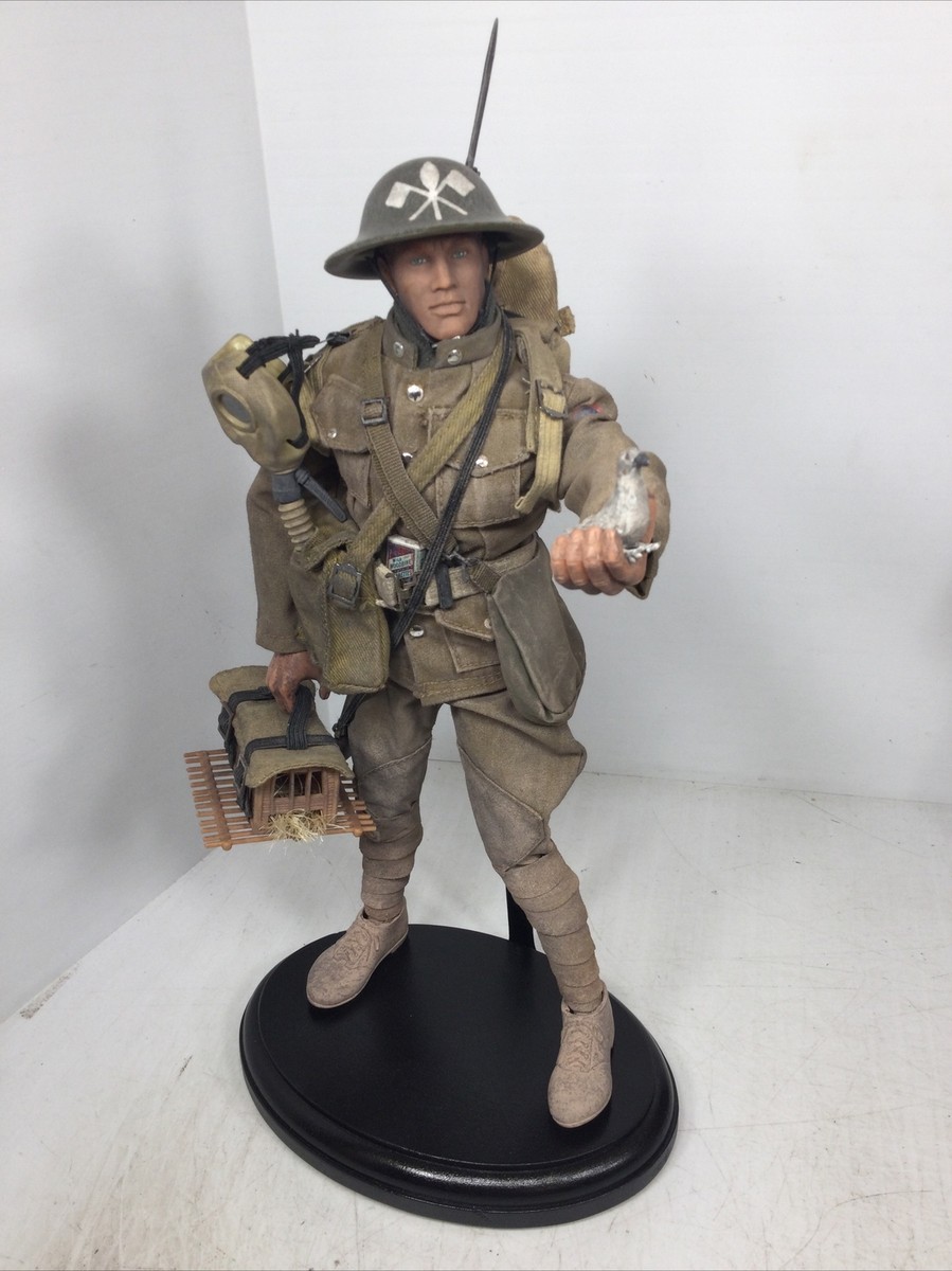 1/6 CUSTOM (OOAK) HASBRO GI JOE WW1 US SIGNAL CORPS NCO W/ CARRIER