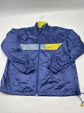 Vintage Reebok Windbreaker Jacket BLUE MULTI COLOR Women  s Size MEDIUM