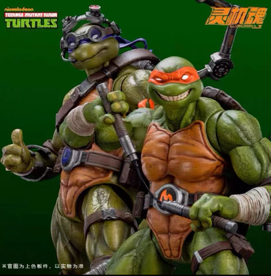 SET OF 2 LING JIHUN 1/12 Teenage Mutant Ninja Turtles Michelangelo