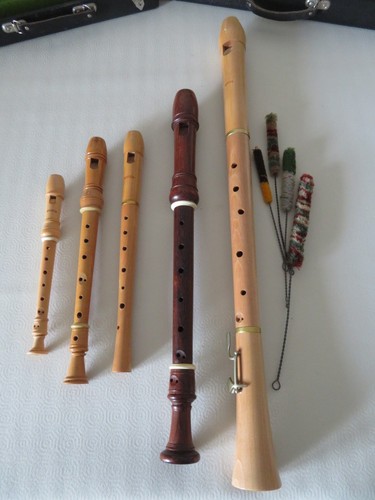 Flutes à bec anciennes -