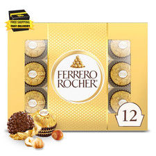 Fine Hazelnut Milk Chocolate, Individually Wrapped Chocolate Gift Box, 12 Count,