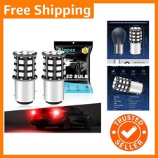 Bright Red P21/5W LED Bulbs - 2-Pack for Tail and Brake Lights, Easy Install