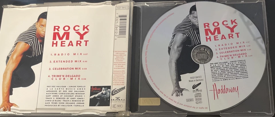 Haddaway 💿 Rock My Heart - Maxi CD MCD Single - Bild 2 von 2