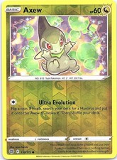 Axew Brilliant Stars 110/172 Common Pokemon Reverse Holo Near Mint Pokemon Card