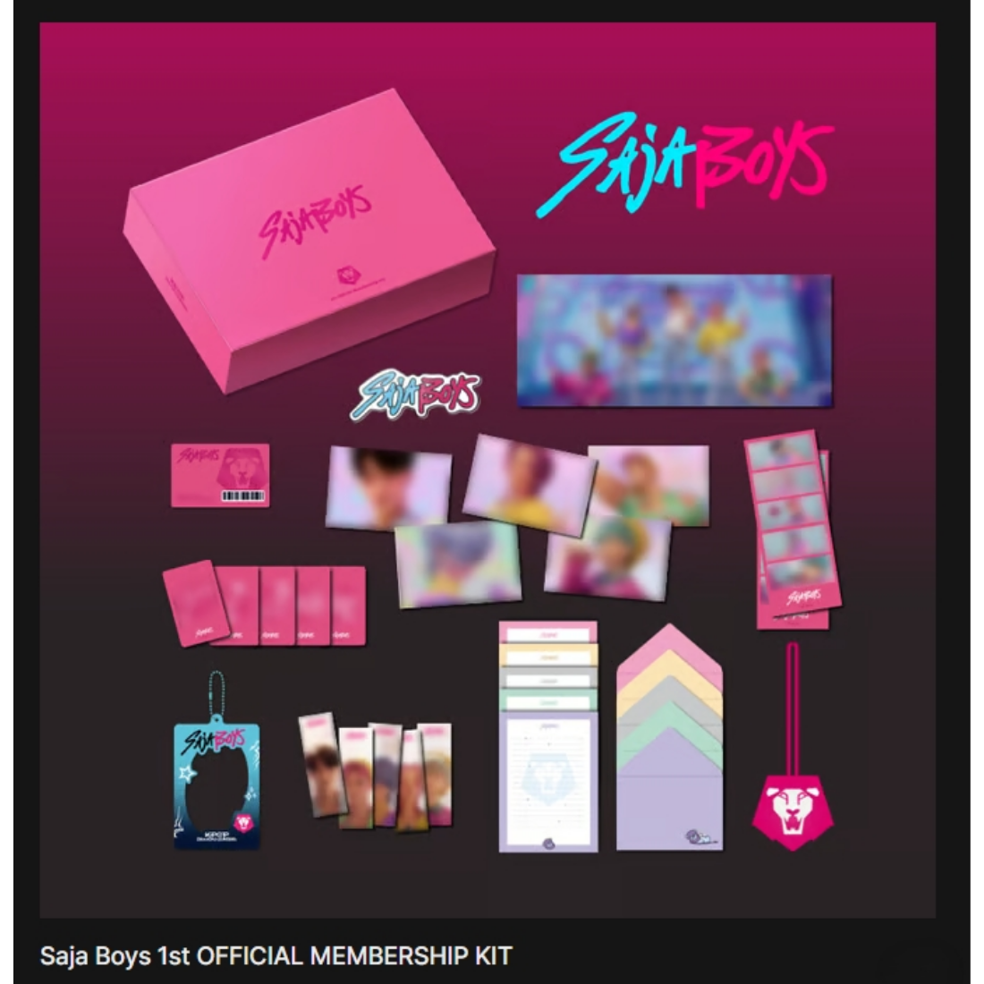 Pre-Order] K-Pop Demon Hunters Saja Boys 1st Official Membership