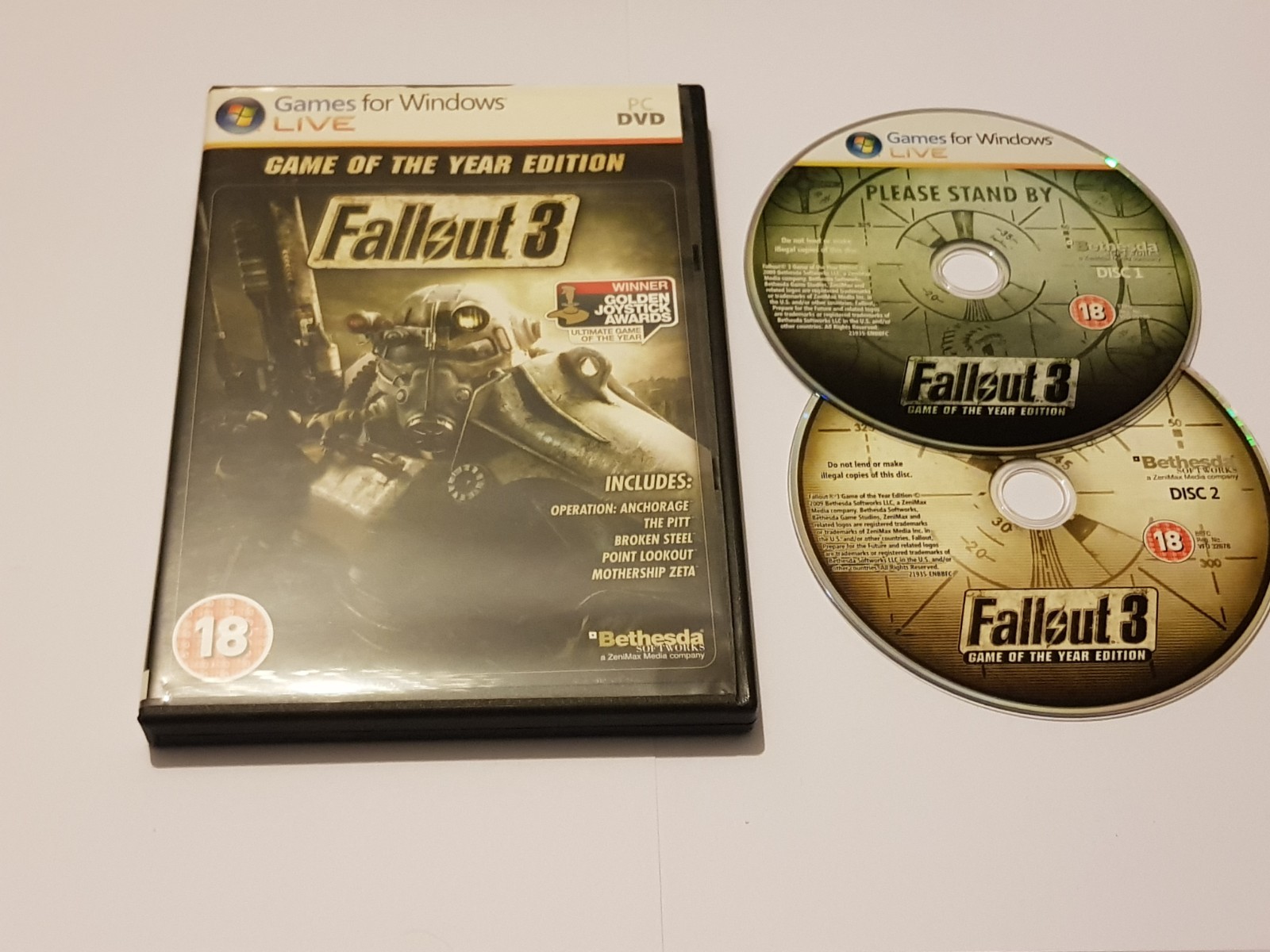 Fallout 3 Game Of The Year Edition PC DVD ROM Game Base Game + Expansions