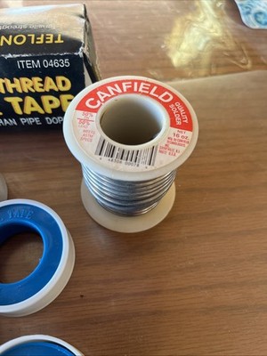 Lot 2-rolls Solder , 8 Rolls 1/2  Ptfe Tape