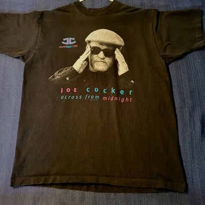 Joe Cocker Across Fom Midnight Tour 1997 Concert T-shirt XL Black