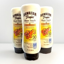 3 hawaiian tropics sheer touch spf 30 ultra radiance lotion 8oz exp2021