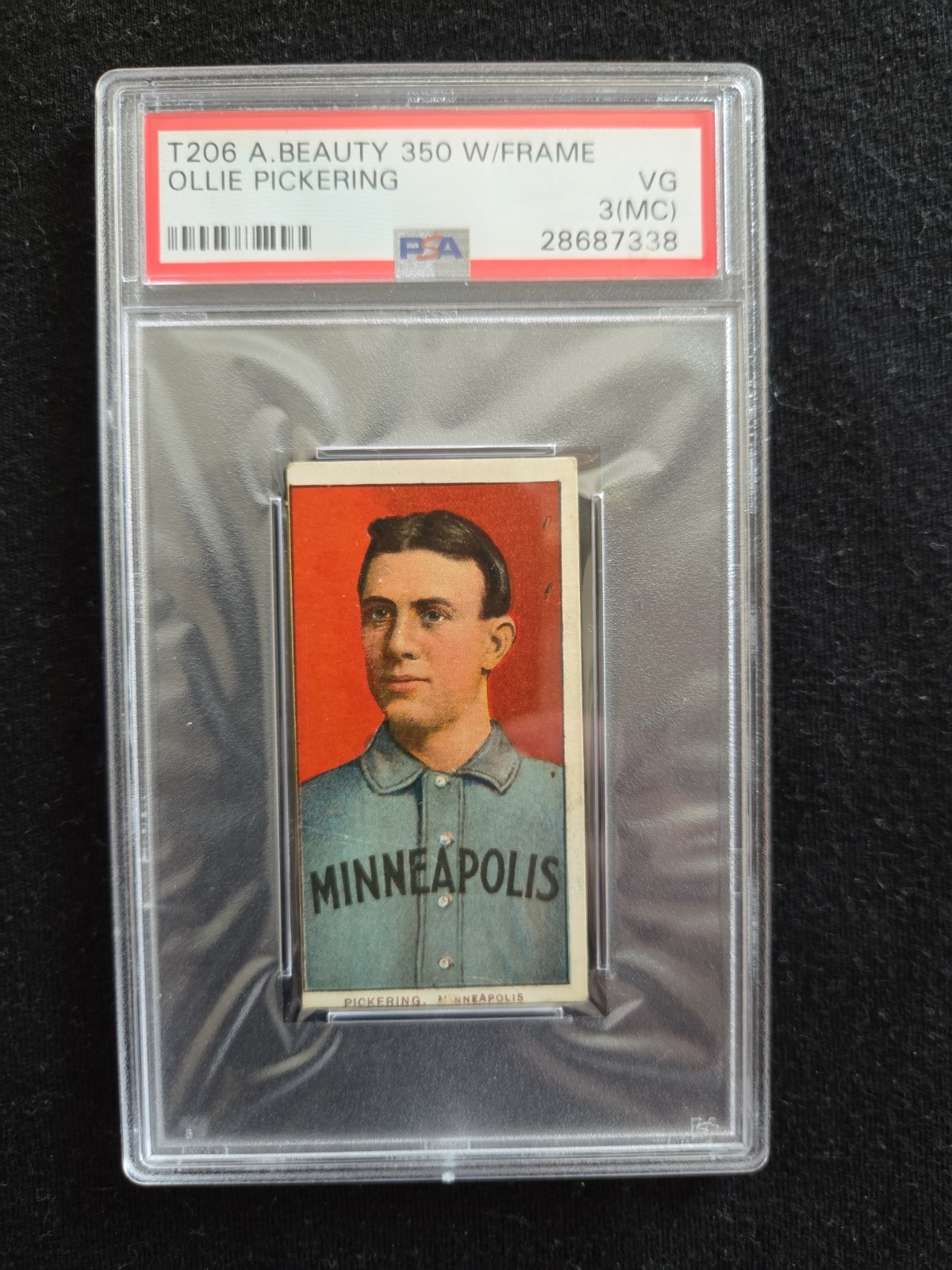 1909-11 T206 Set-Break Ollie Pickering American Beauty PSA 3 VG (MC)