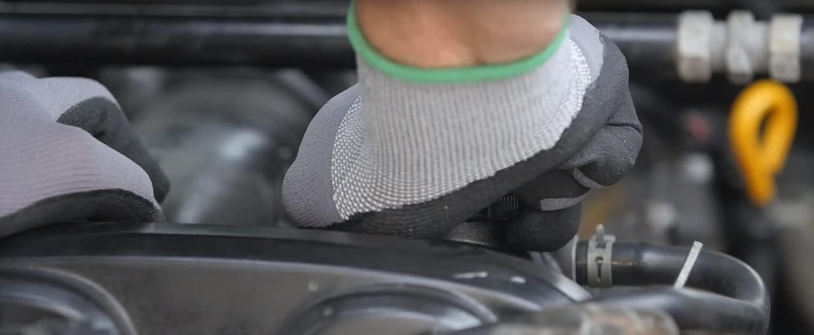 Endurance Pro Seamless Knit Nylon Gloves with Micro Form Nitrile Grip, LARGE (Pa