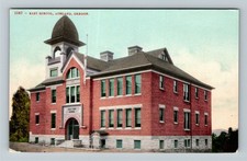 Ashland OR-Oregon, East School, Exterior, Vintage Postcard