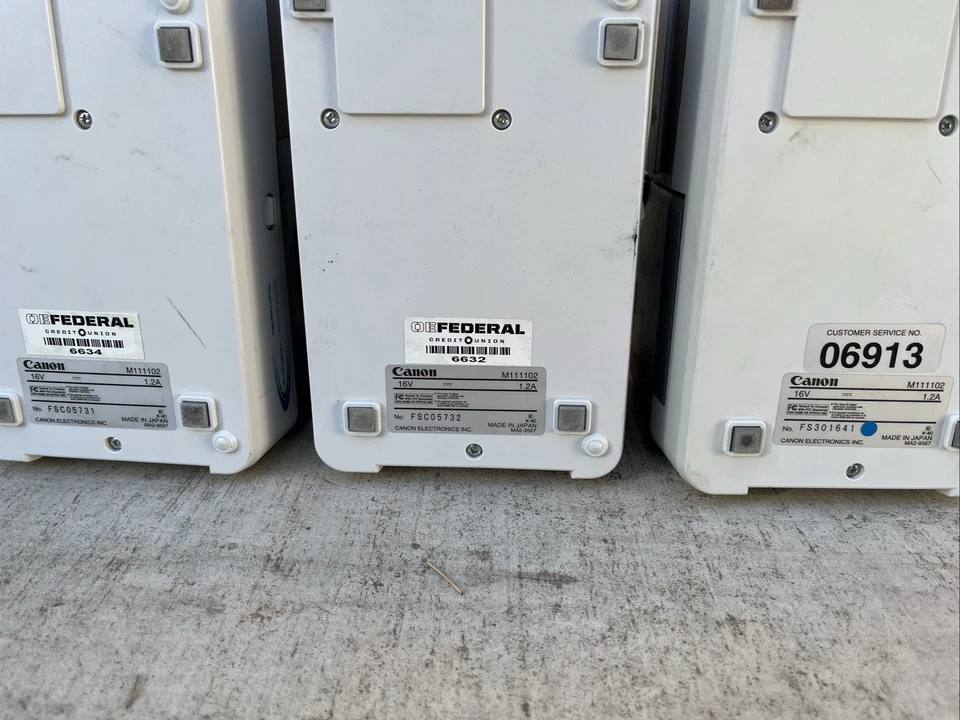 Lot of 3 Canon ImageFormula CR-80 Check Document Scanners Sold As Is - Image 4 of 4