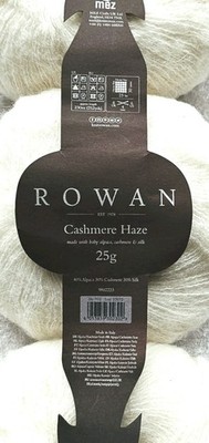 75g Rowan Cashmere Haze Sh 703 Polar Natur Lot 557073  Alpaca Cashmere Seide