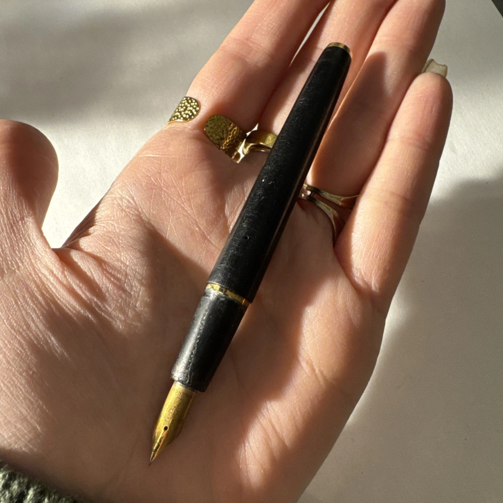 Stylo Plume Waterman Noir Et Doré