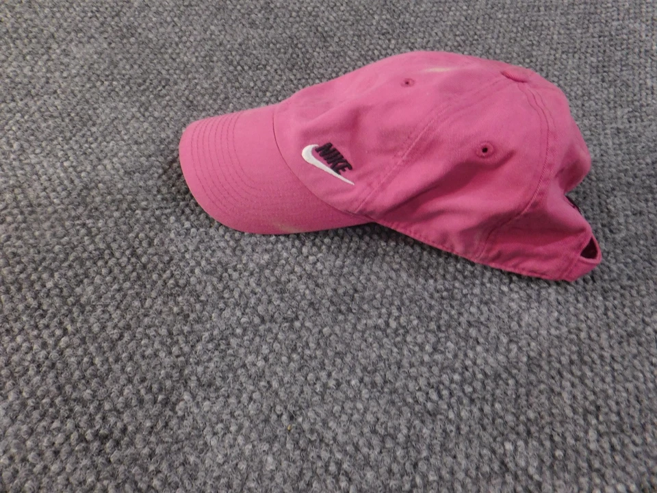 Nike Sombrero Mujer Uno Rosa Heritage86 Gorra Ajustable Correa Logo Gorra Foto 3 de 4