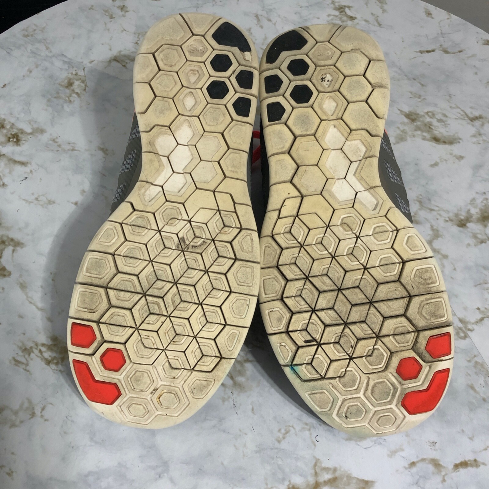 Nike Free 5.0 Womens Size 8.5 Running Shoes Gray Orange Athletic Train