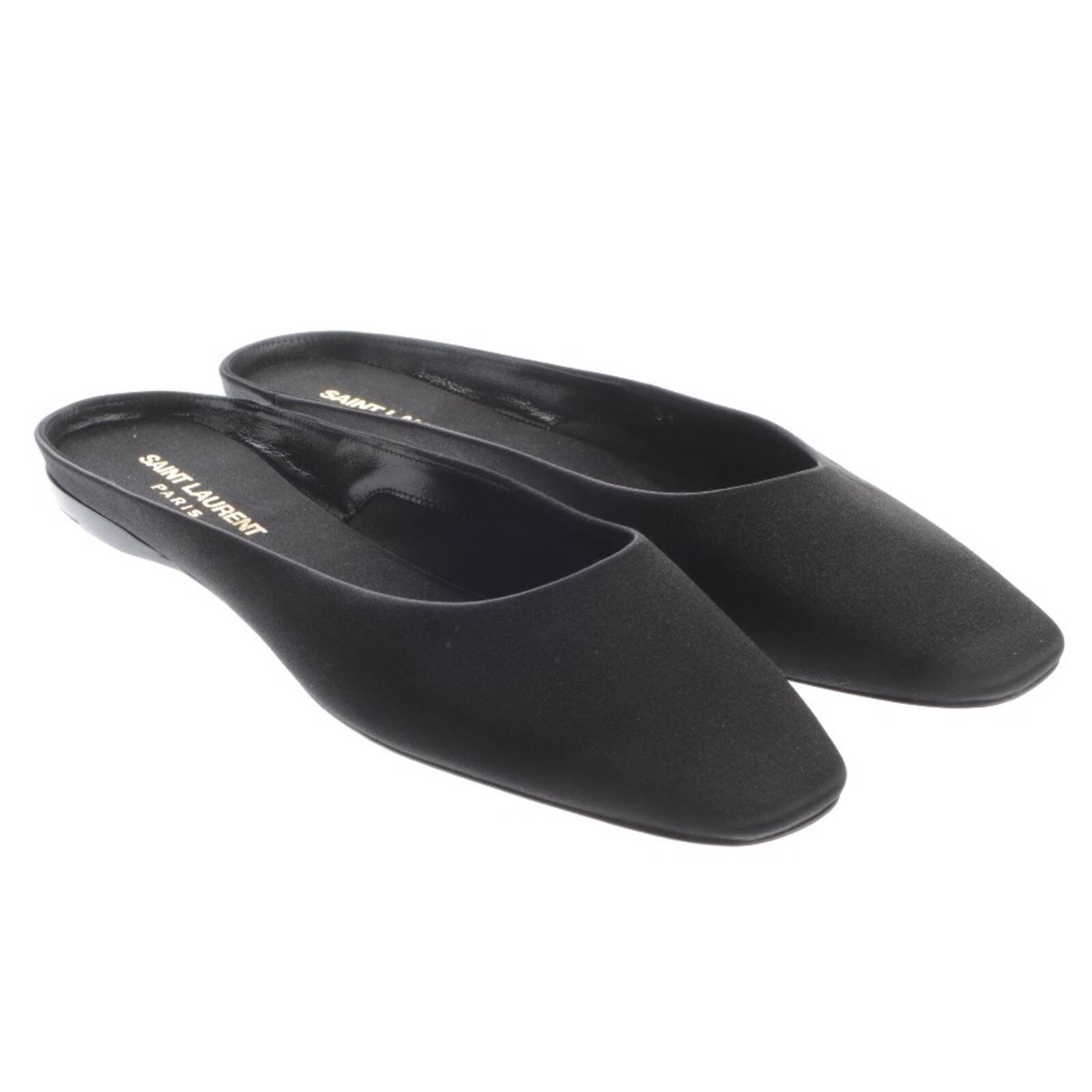 Шлепанцы Saint Laurent Schwarz 38,5 EUR