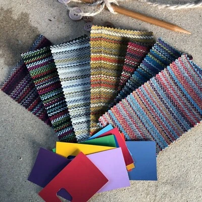 Boho Style Quirky Striped Woven Upholstery Fabric for Curtains & Cushions Per M