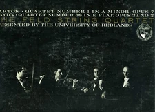 UNIVERSITY OF REDLANDS Feld String Quartet- 33 LP Bartok Op.7 & Haydn Op.33#2 EX
