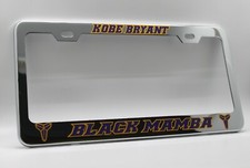 Black Mamba Kobe Bryant License Plate Frame Custom Made Of Chrome Plated Metal