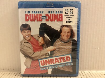 Jim Carrey Jeff Daniels DUMB AND DUMBER Unrated Blu-ray (2008) New Line