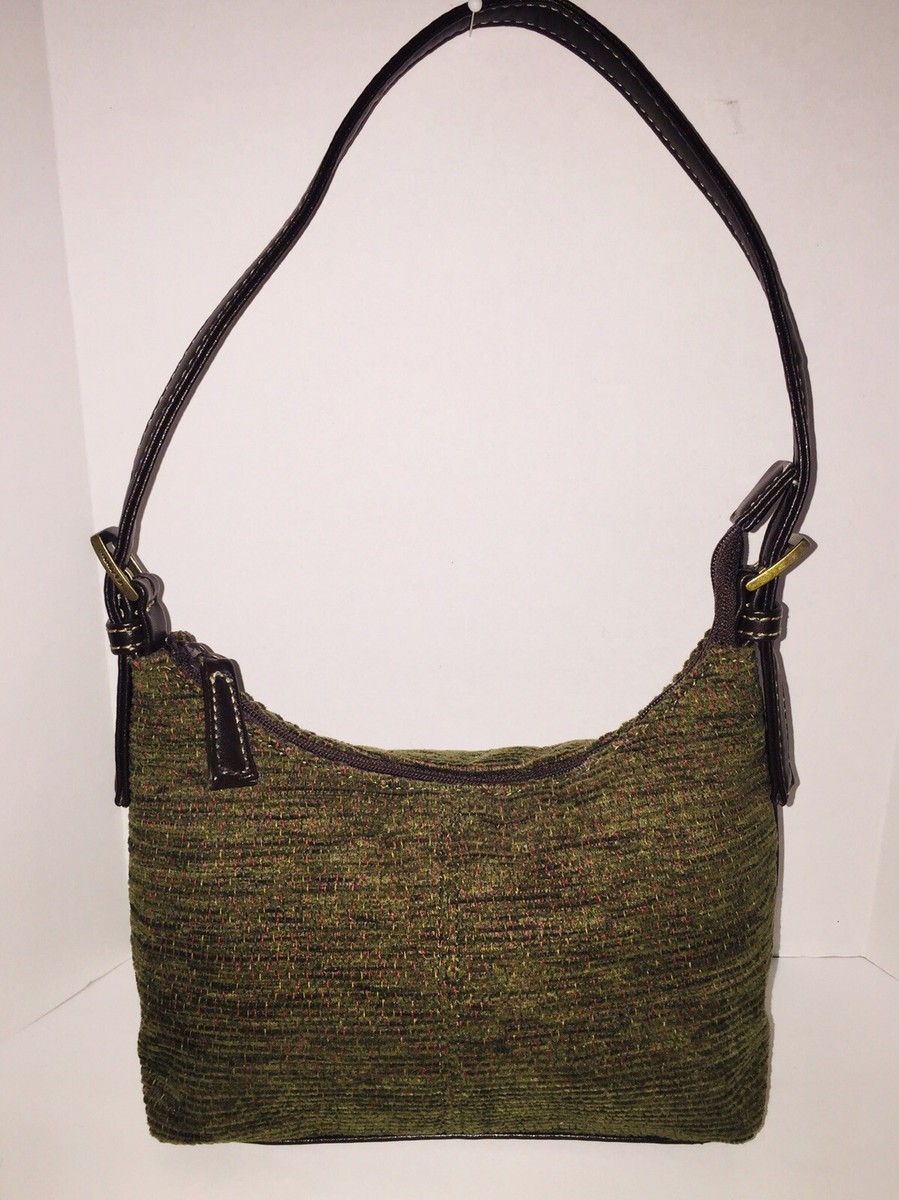 NWOT Nine & Company Small Corduroy Hobo Bag Olive Green w