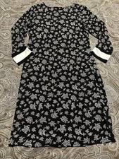 Michael Kors black and white shift dress - XSmall - 3/4 sleeve