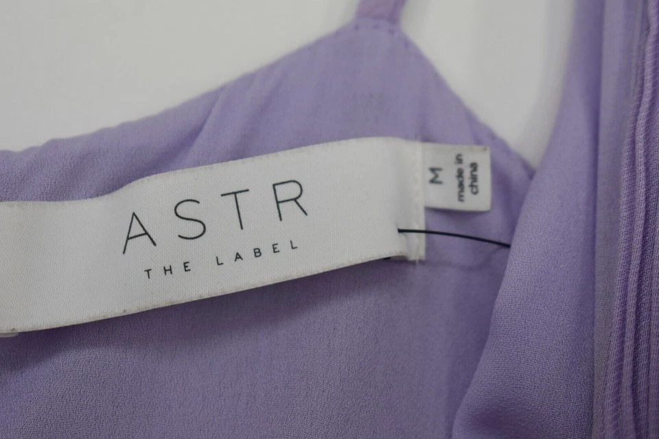 ASTR Women Printed Adjustable Straps Sleeveless Surplice V-Neck Flare Jumpsuit - Image 4 of 4