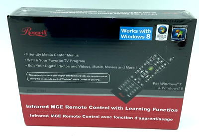 Rosewill RHRC-11001 Remote Control Windows 8 MCE Learning Function Media Control