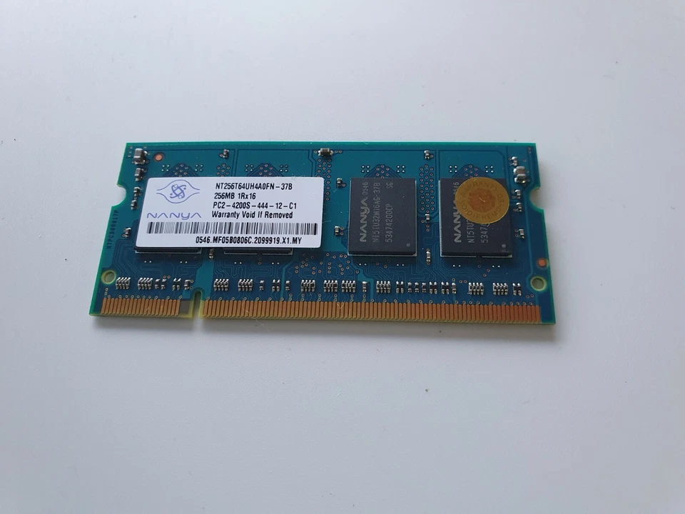 Acer Aspire 4060 Memory RAM 256MB DDR2 PC2-4200s Nanya NT256T64UH4A1FN-3C - Image 4 of 4