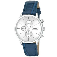 Gianello Men's 42mm Miami Chrono Strap Watch - 4 Colors Available