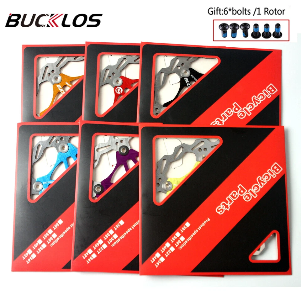 Rotor de disco flotante para bicicleta MTB 160 mm 180 mm 203 mm Rotor de freno + 6 pernos aptos para Shimano Foto 3 de 4