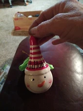 Snowman Head Christmas Ornaments HILTON